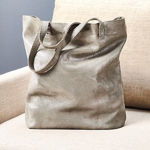 Monserat De Lucca Real Leather/Suede Cava Tote